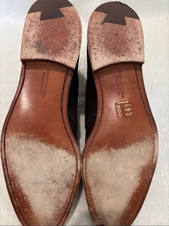 CROCKETT&JONES Men\'s Brown Suede Chukka Boots with Pink Laces Sz 91/2 main image 11